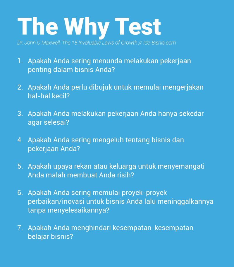 The Why Test - John Maxwell