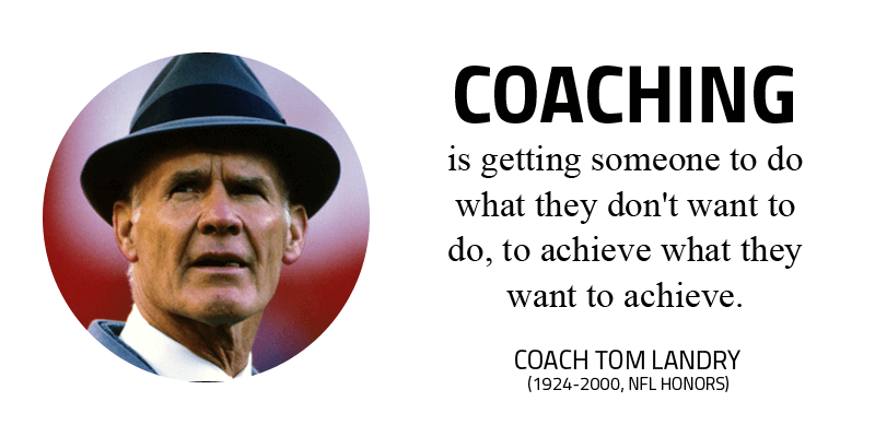 Coach Tom Landry Quote